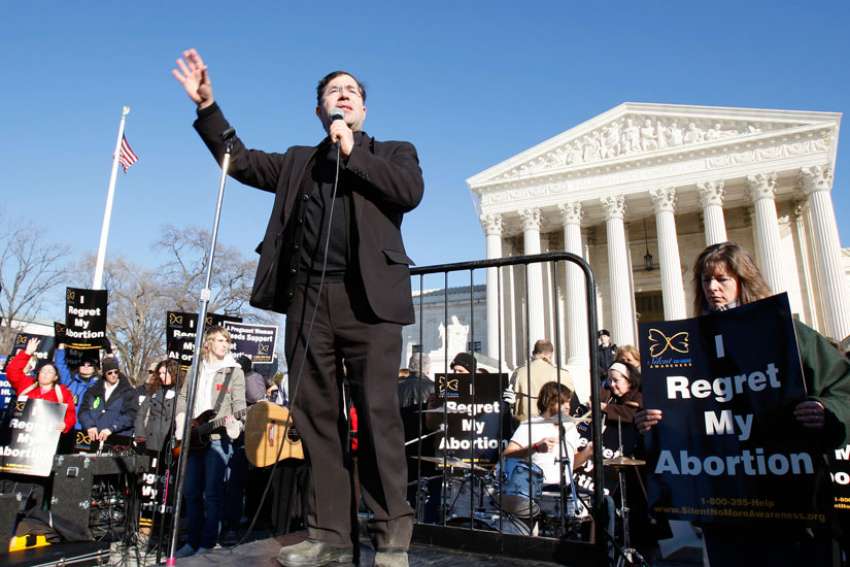 Diocese investigating priest over political video of fetus, altar use