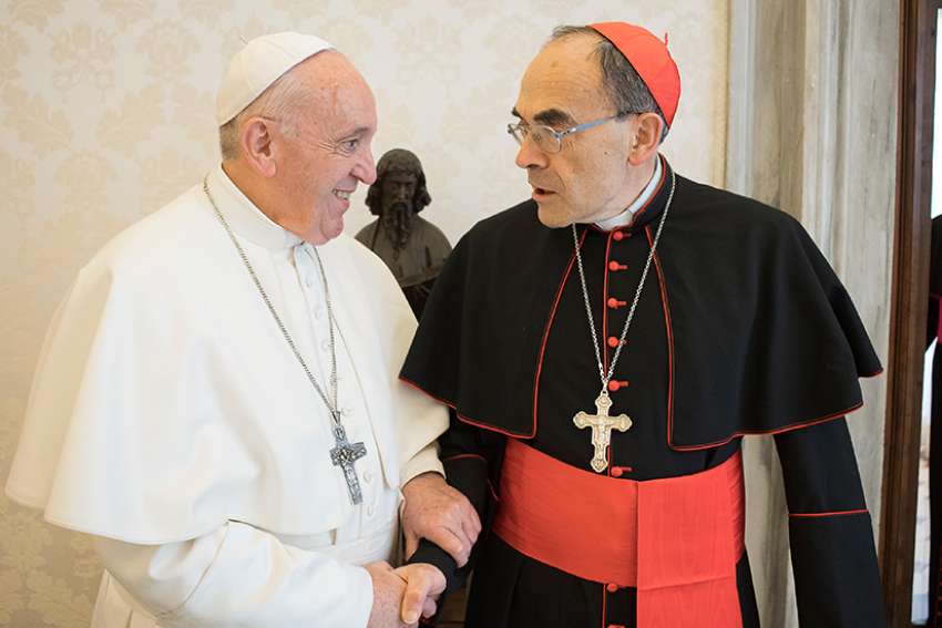 French cardinal, convicted of abuse cover-up, meets Pope