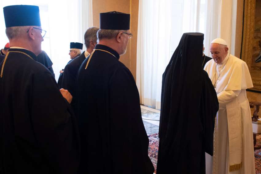 Pope Francis urges Eastern Catholic bishops to promote ecumenism