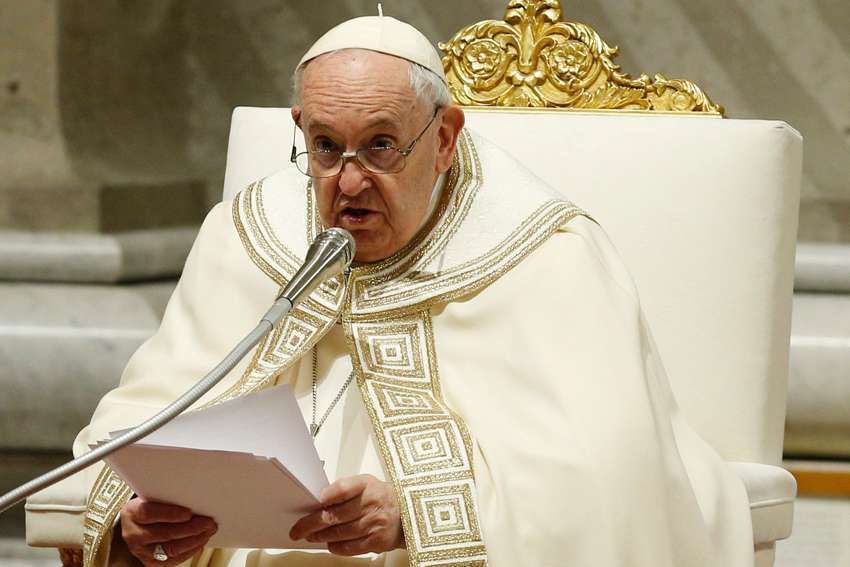 Pope Francis pays tribute to the late Pope Benedict, highlighting his gentleness