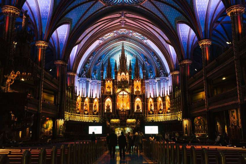 Notre Dame Basilica casting new light on Montreal's birthday party