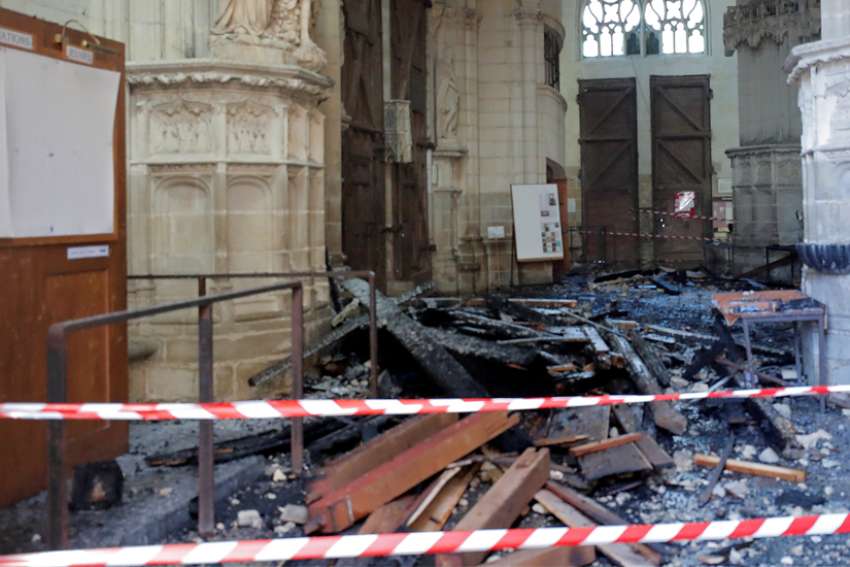 Cathedral volunteer charged with arson for Nantes fire