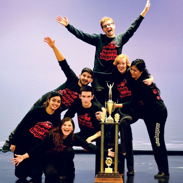 Improv tickles this team’s fancy