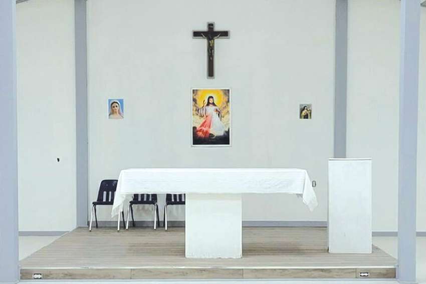 Year after church fire, faith life carries on in Indigenous Parish