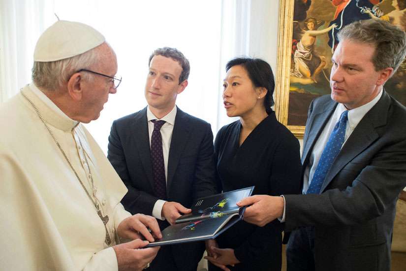 Pope meets with Facebook founder Mark Zuckerberg
