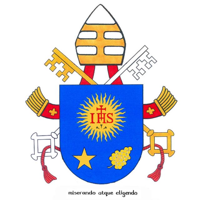 Vatican releases papal coat of arms, motto by English doctor of church 