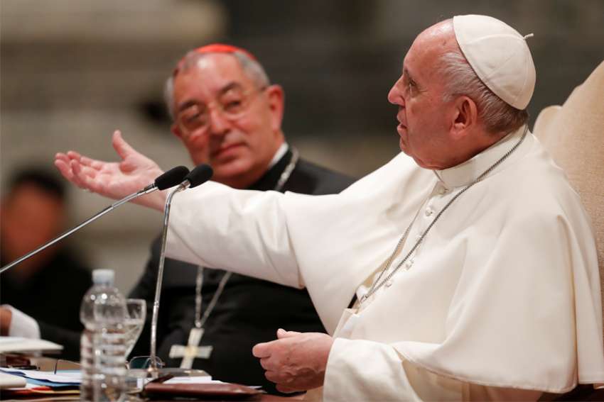 Social, economic inequality threatens democracy, Pope Francis tells judges