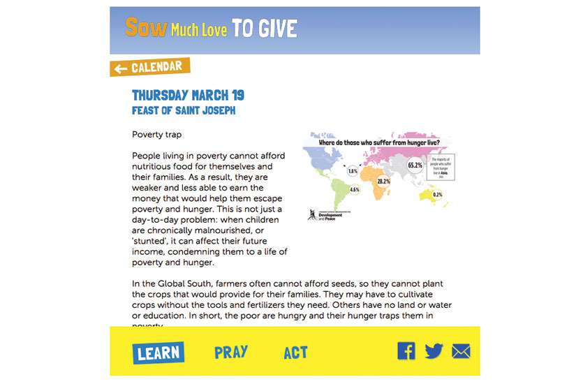 Development and Peace pleased with Lent app results