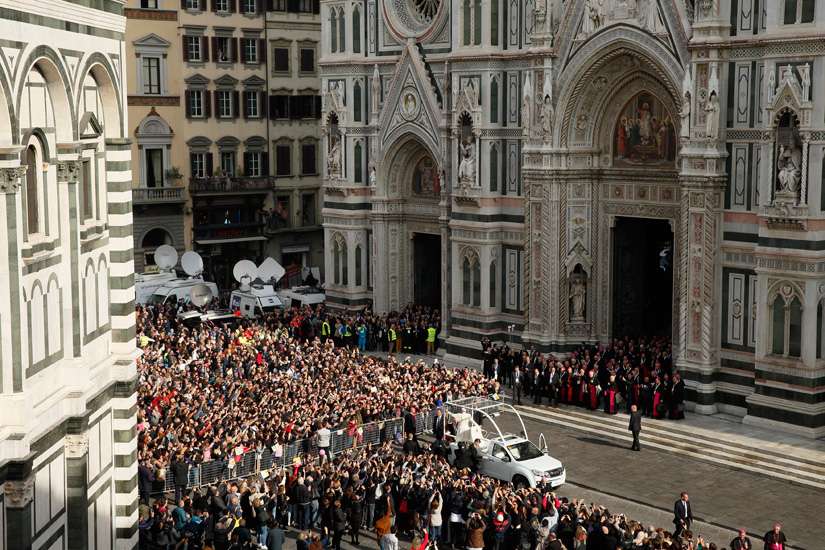 Pope calls for end to economic exploitation, power-hungry church