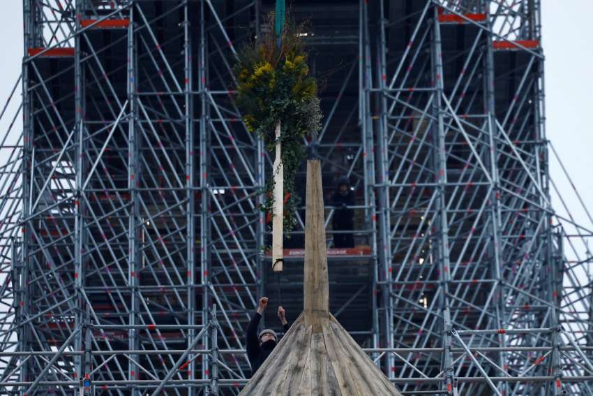 Notre Dame roof structure completed