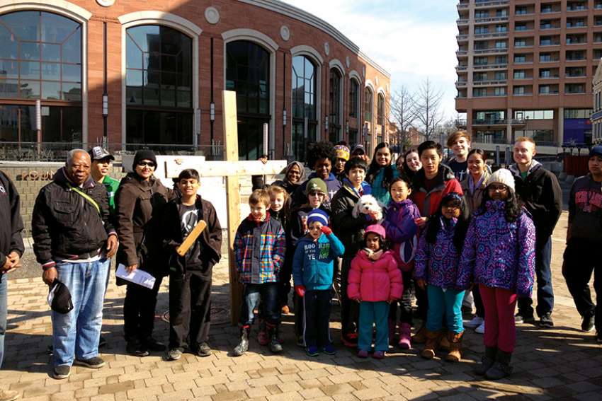 Brampton's St. Anthony’s youth help lead outdoor Stations of the Cross