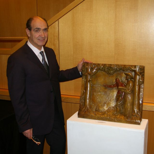 Since every saint has a story, artist Caruso will try to tell it