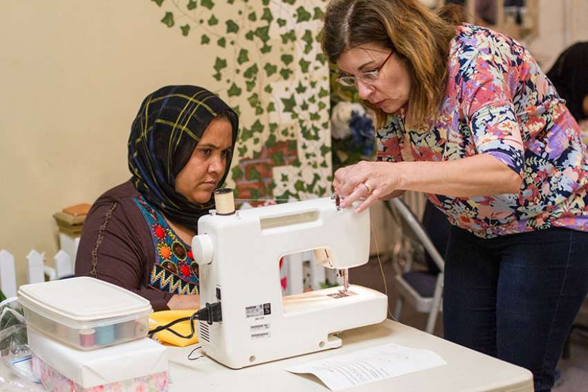Afghan women left everything behind – except their sewing skills