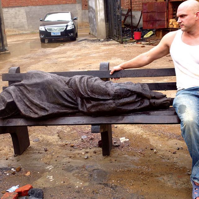 ‘Jesus the Homeless’ home at last