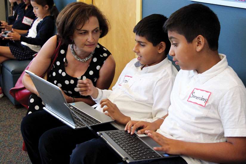 Students guided by Samaritan’s hand