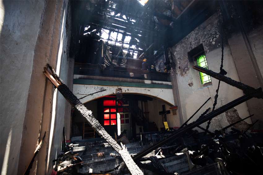 Fire ravages historic California mission, but community vows to rebuild