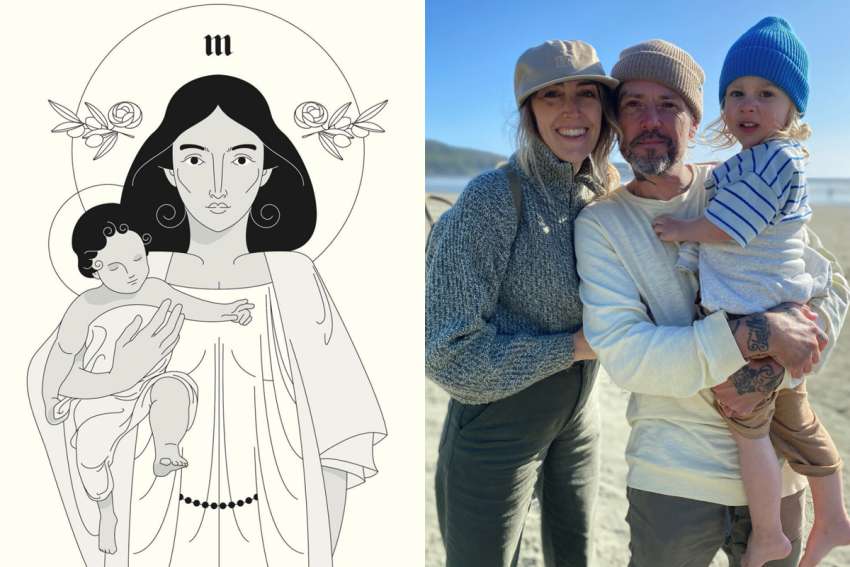 Marian Christmas stamp depicts a mother’s sacrificial love