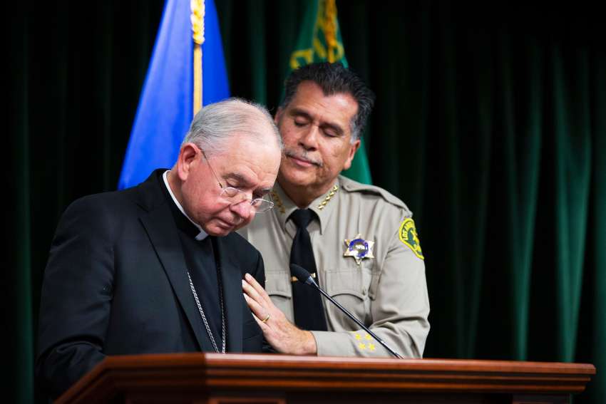 LA sheriff details arrest of suspect in shooting death of Bishop O'Connell