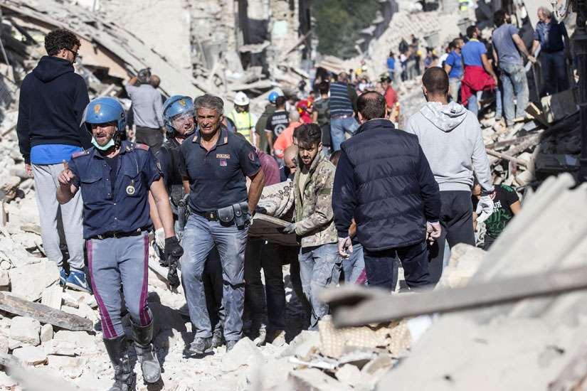 Faith-based volunteers help search for quake victims