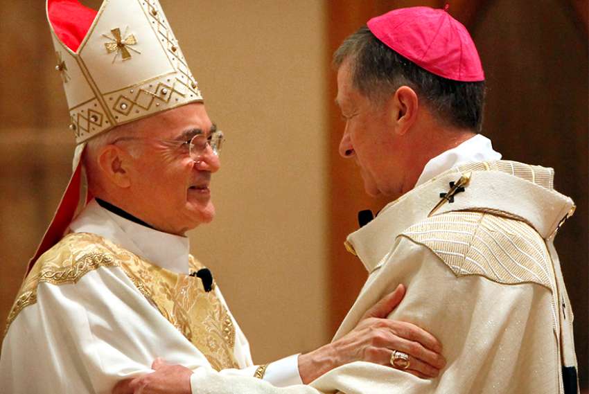 Archbishop Vigano urges U.S. bishops to act as 'courageous shepherds'