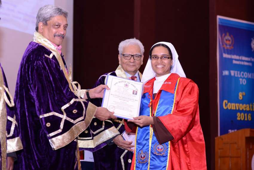 Indian cloistered nun receives her doctorate in aerospace engineering