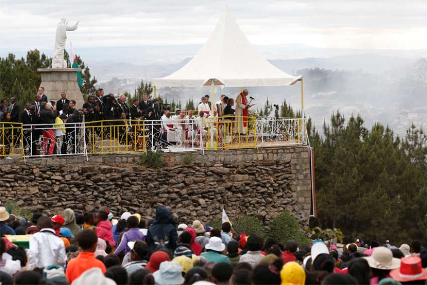 Text of pope's prayer for workers at Madagascar stone quarry