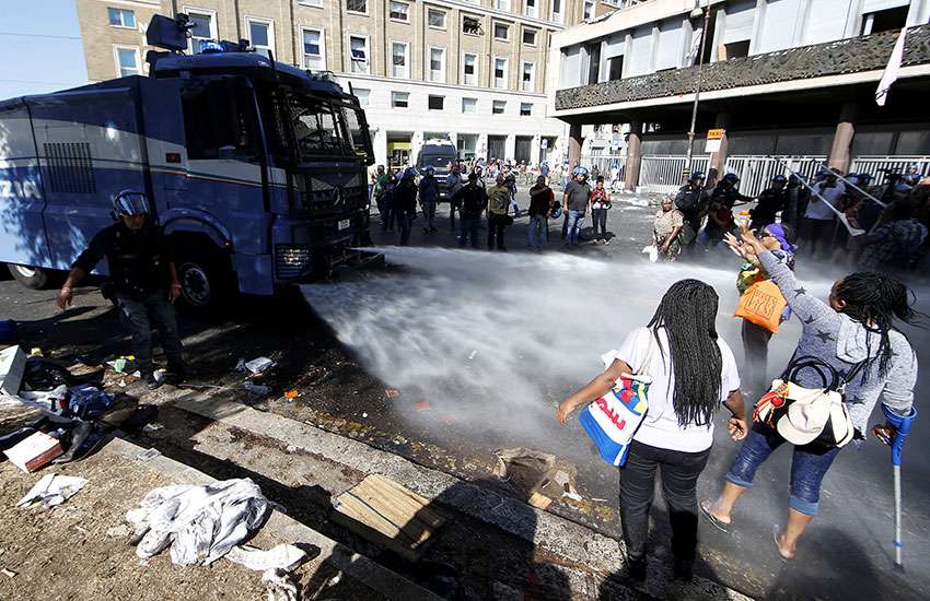 Rome Caritas blames police for violent removal of refugees