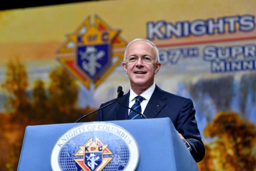 Supreme Knight Carl Anderson highlights Knights' efforts worldwide
