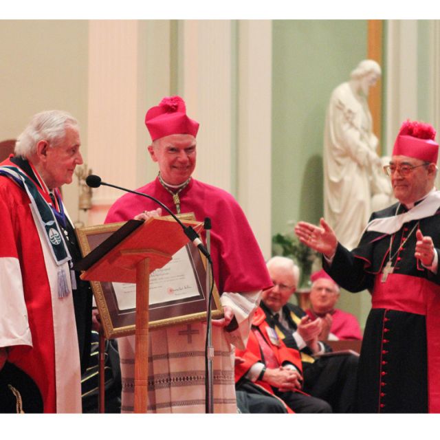 Surprise knighthood from Pope Benedict XVI at Sacred Heart