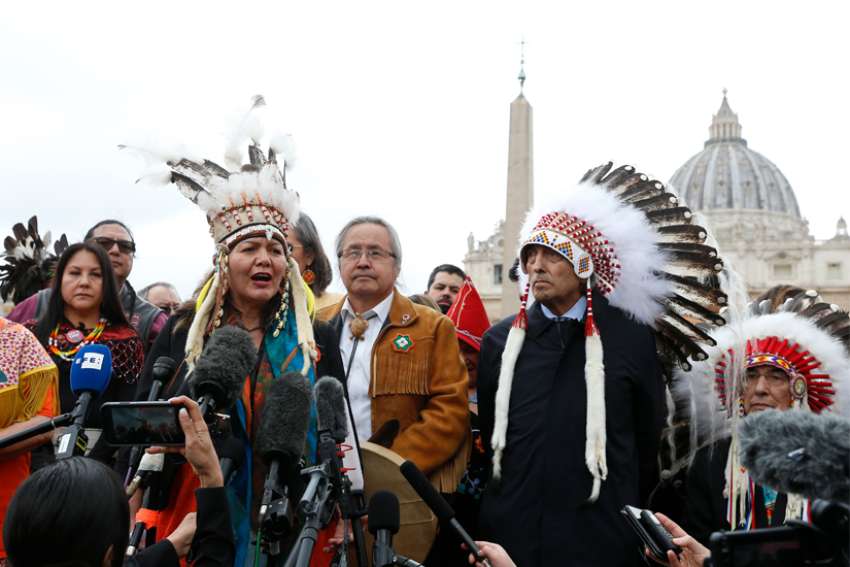 Pope Francis apologizes for Church role in residential schools, plans for visit to Canada