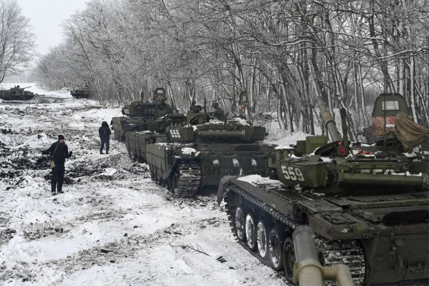 Caritas prepared should tanks roll