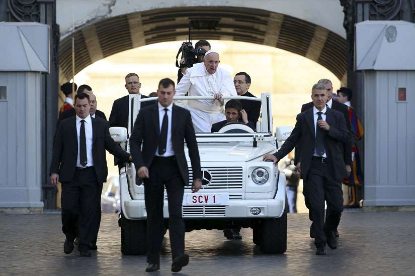 Want to see the Pope? Get in line at the security checkpoint
