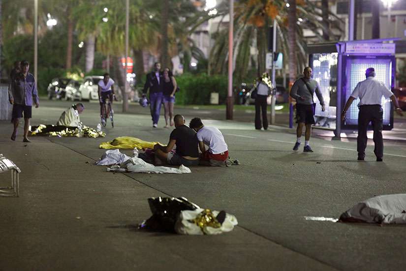 Pope calls attack on Nice act of 'blind violence'