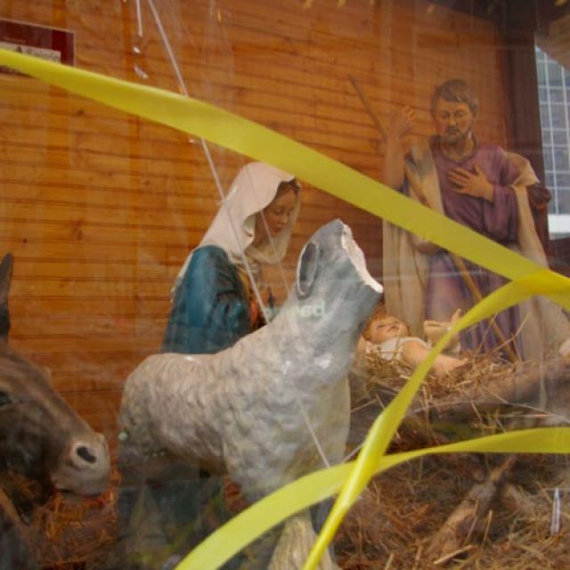 Vandals strike — again — at Nativity outside Toronto's Old City Hall