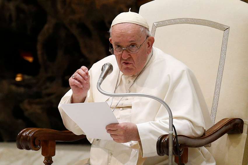 Pope Francis remembers predecessor as a 'great teacher of catechesis'