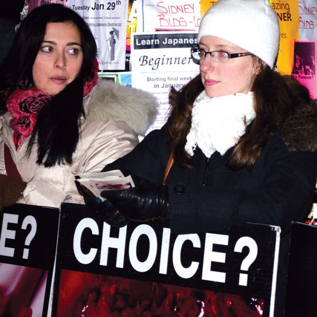 Rally protests anniversary of Morgentaler decision