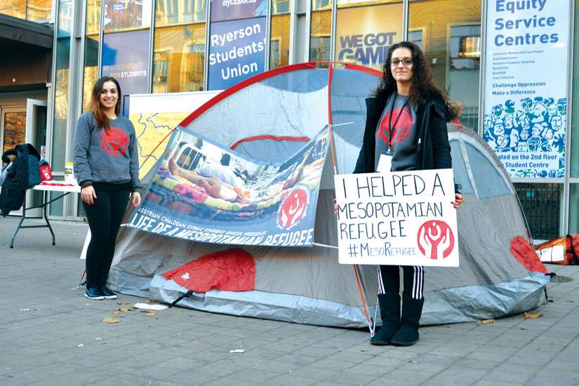 Assyrian students in solidarity with homelands