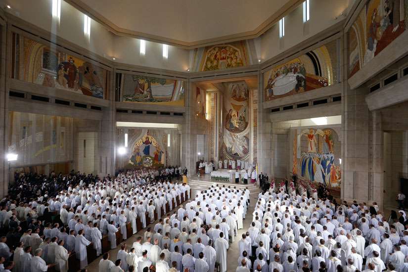 'Go out,' keep writing Gospel of mercy, Pope tells clergy, religious