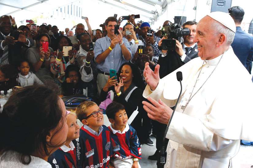 Francis wows America