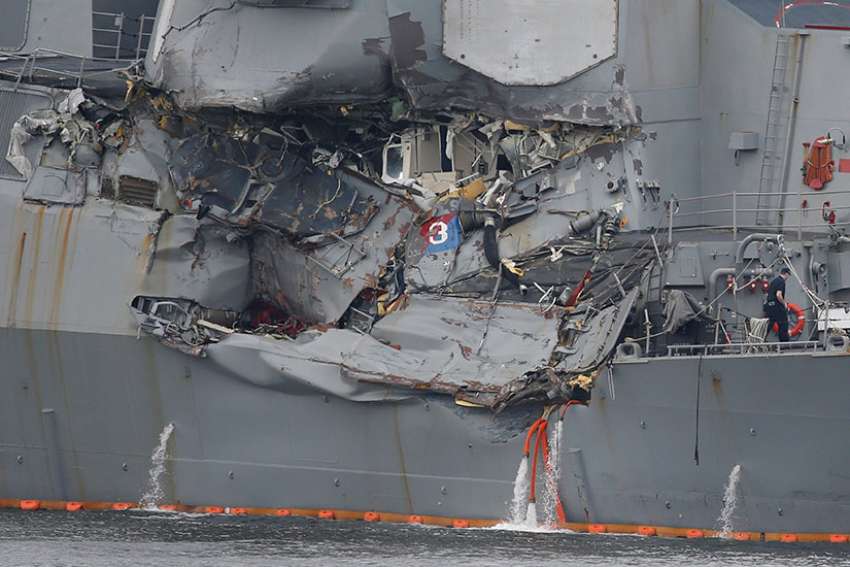 U.S. military archbishop asks prayers for those who perished in ship collision