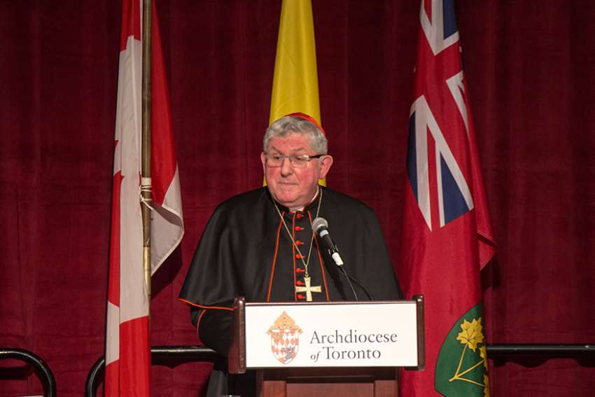 Use your faith to battle ‘coldness’ of the world, Cardinal Collins urges