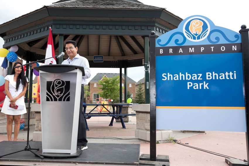 Brampton park named for slain defender of persecuted Christians