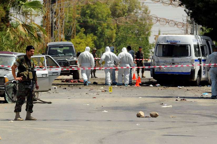 Suicide bombers hit predominantly Christian Lebanese village near border