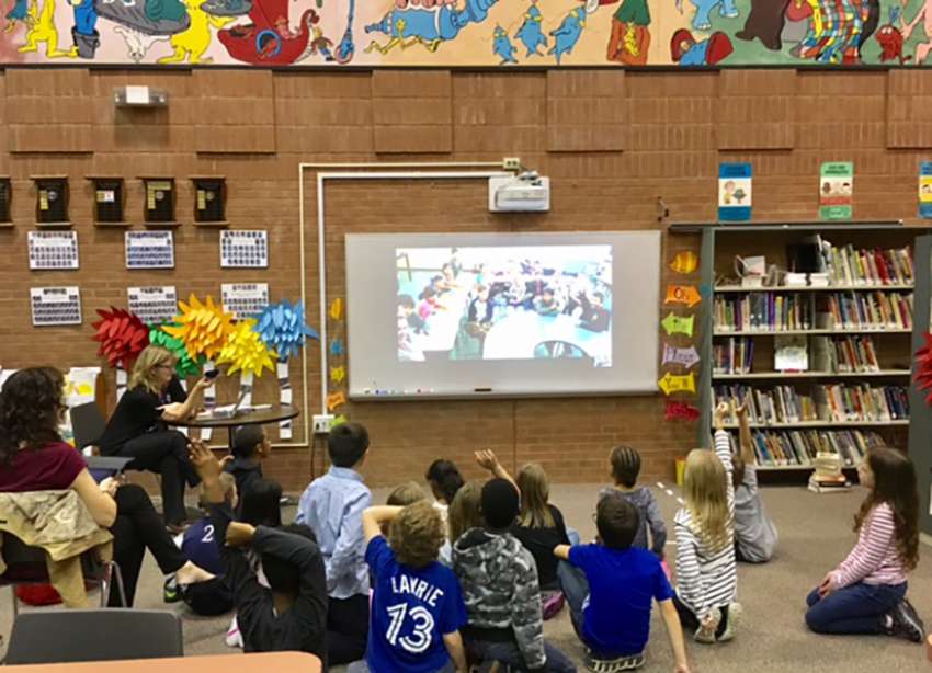 Learning program unites student pen-pals 1,000 km apart