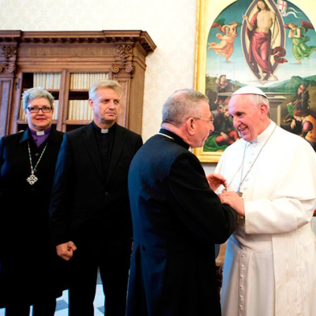 Pope says Catholics, Lutherans must ask pardon for harming one another 