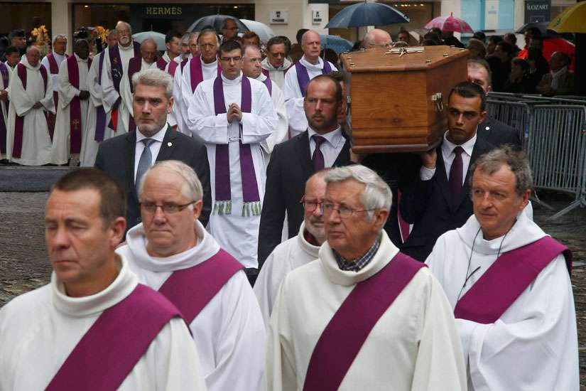 At Father Hamel's funeral, Rouen archbishop urges forgiveness