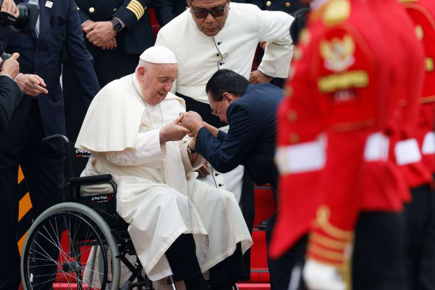 Pope arrives in Indonesia at start of four-nation tour