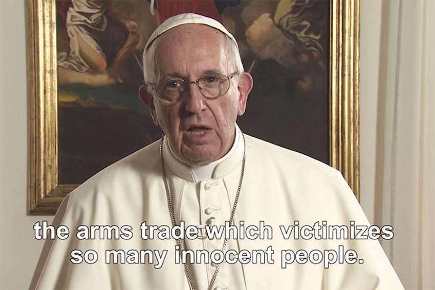 Pope dedicates June to praying for end to arms trade