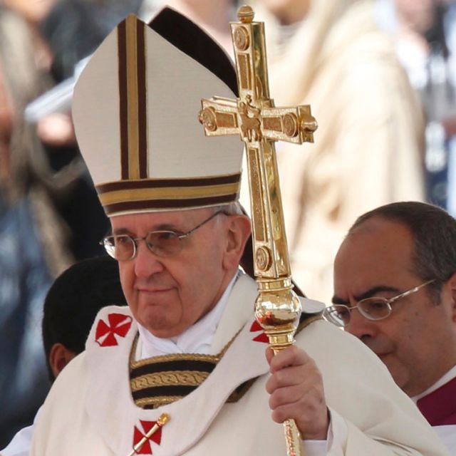 Pope says religions must cooperate to remind humanity God exists 