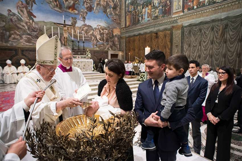 No sin can erase 'spiritual seal' of baptism, Pope says